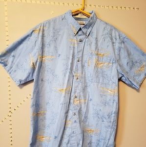 Columbia Mens Button Down Fishing Shirt